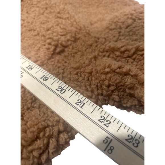 Grade & Gather Womens Teddy Coat Size L Brown Polyester Spandex Blend Made In Ch - Picture 5 of 7